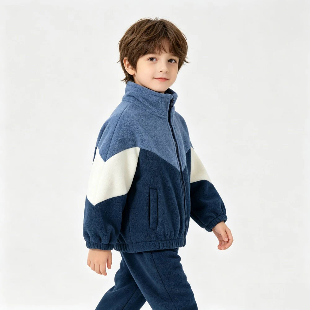 Boys Jackets for Kids 1 to 2 3 4 5 6 7 Years Winter Toddler Boy Polar Fleece Thicke Warm Outerwear Zipper Coats Children Clothes