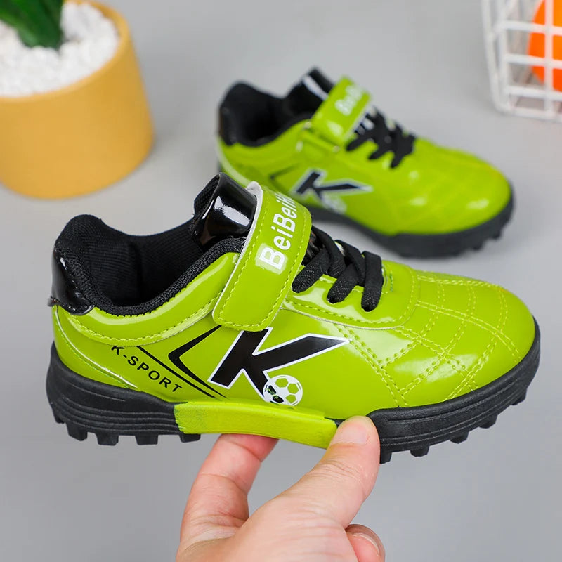 Soccer Cleats for Kids 2024 New Children Football Cleats Fashion Firm Ground Soccer Shoes