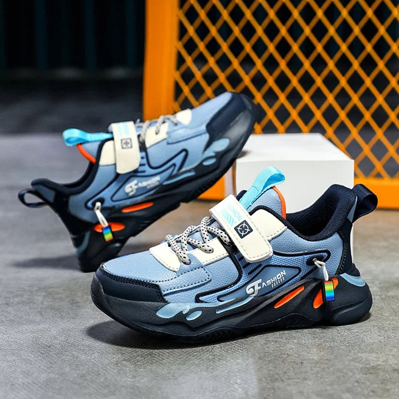 Children Basketball Shoes Trendy Comfortable Outdoor Training Anti Slip Wear-resistant Fashion Running Shoes for Kids Size 28-39