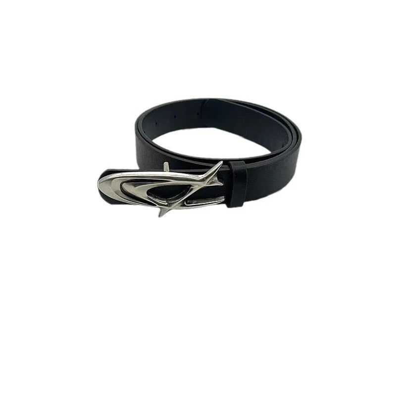Fashion Belts for Men Women High Quality Luxury Y2K Female Waist Black Pu Leather Waistband Girls Jeans Punk Corset Belt GothK
