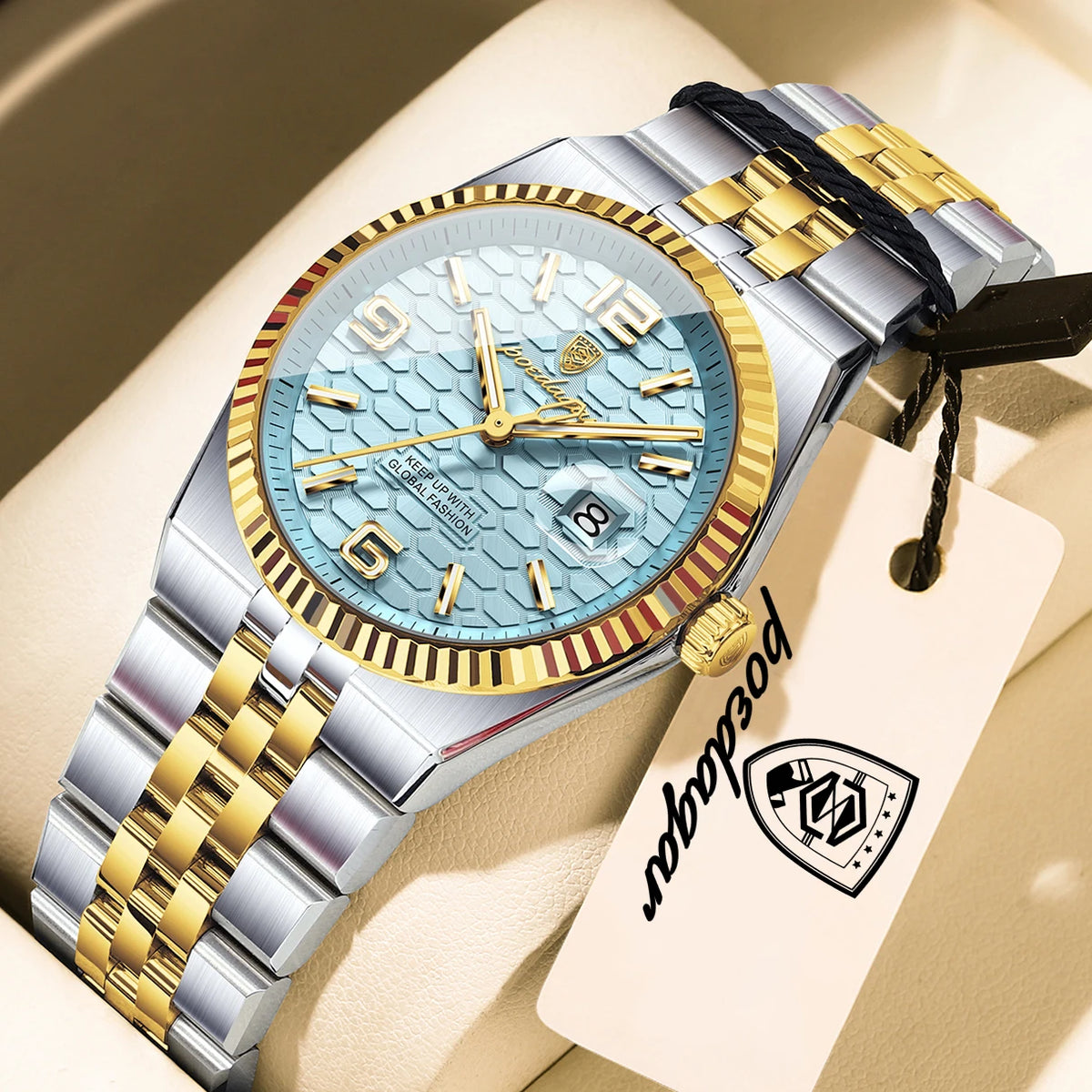POEDAGAR Casual Women's Watches Luxury Stainless Steel Date Watch For Woman Luminous Waterproof Quartz Fashion Ladies Wristwatch
