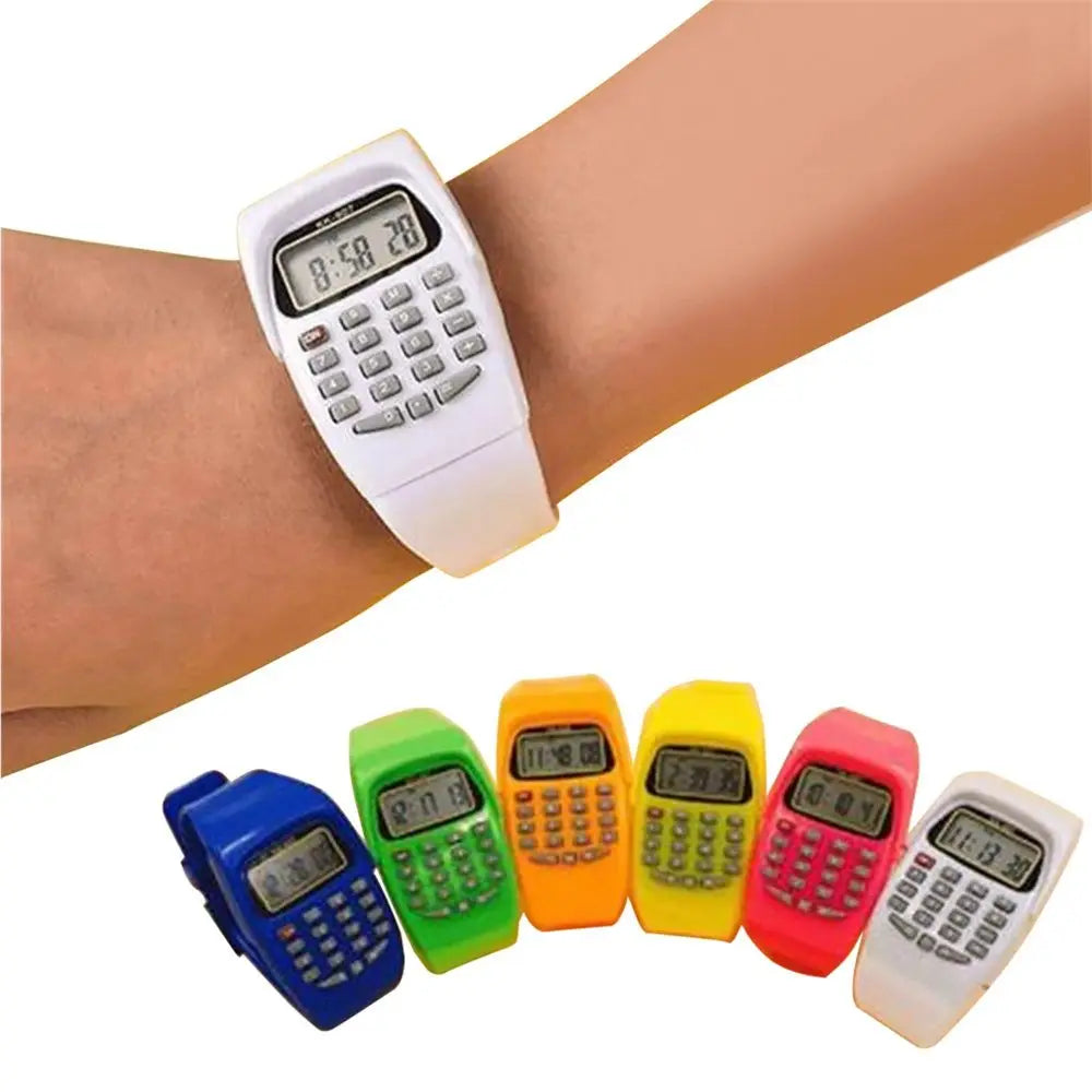 Classic Children Watch For Kids LCD Screen Date Electronic Watch Wrist Watch Electronic Calculator Calculator Watch
