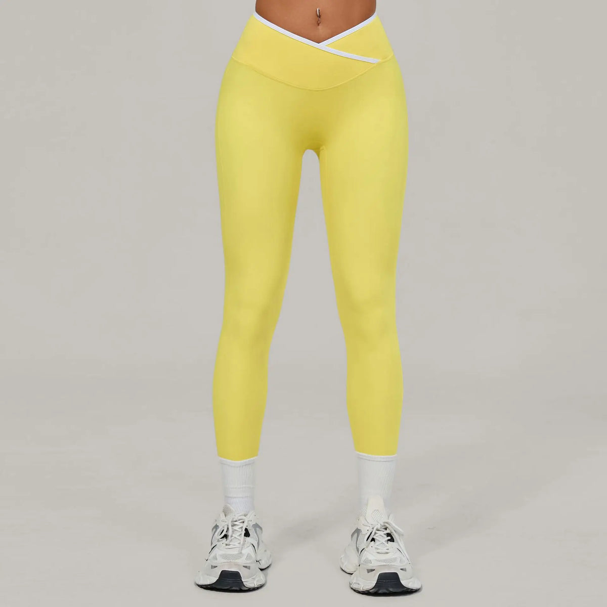 Women's High Waist Yoga Leggings Sports Pants Solid Color Gym Workout Leggings Training Jogging Tights Running Push Up Leggings