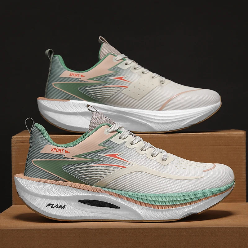 Marathon Running Shoes Men Casual Carbon Board Sports Breathable Lightweight Women's Comfortable Athletic Antiship Sneakers New