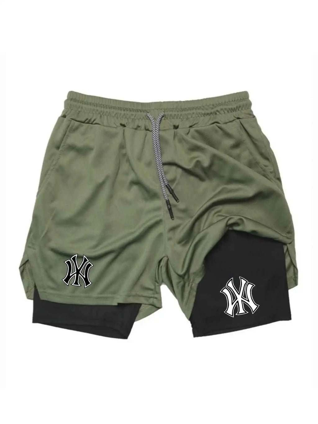 Men's sports shorts, printed sports pants basketball, quick drying, muscle, fitness