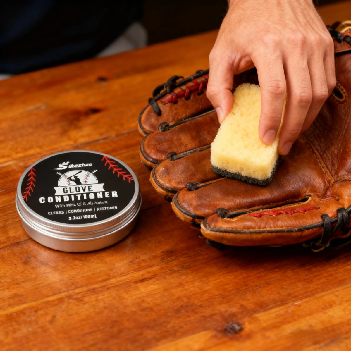 Professional Leather Conditioner for Baseball Softball Gloves and All Leather Sports Equipment Care＆Protection Matériel De Sport