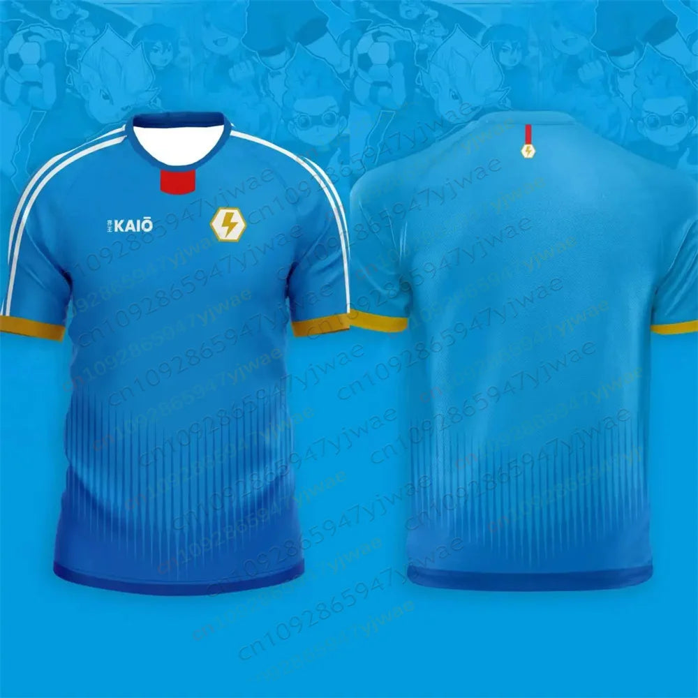Kid's Football Jersey Japanese Animation T-shirt Inazuma Eleven  Short-sleeved Summer Outdoor Training Sports Tee Adult T-shirt