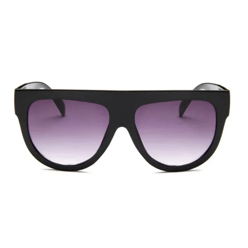 New Half Round Sunglasses Women Trendy Brand Designer Beautiful Sun Glasses Female Big Frame Outdoor Oversized Eyewear