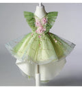Kid Girl Holiday Clothes Party Dress for Girls Children Summer Dresses with Flowers Gown