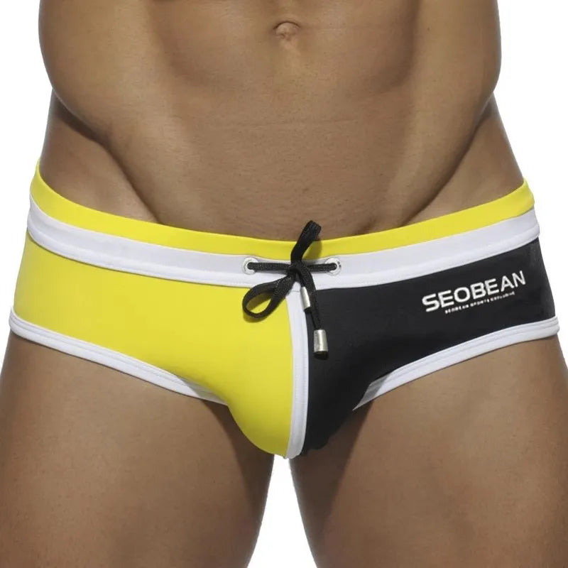 Men Swimwear Brazilian Traditional Cut Swimsuits Swim Bikini Surf Boxer Briefs Board Shorts Trunks