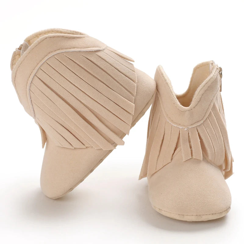 Toddler Footwear Boots Newborns Prewalkers For Unisex Baby Boys Girls Winter Keep Warm Moccasins Tassel Footwear Shoes 0-18M