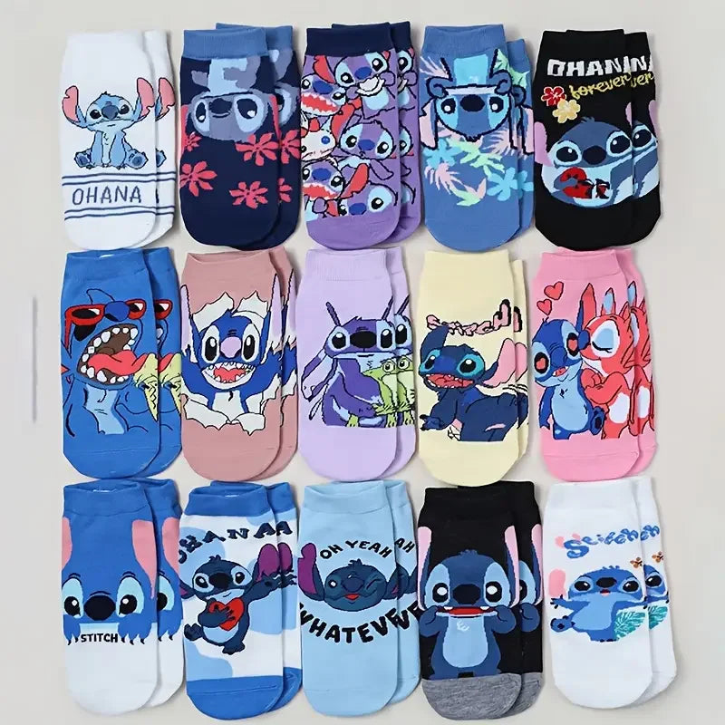 10 Pairs of Random Women's Short Socks Fashionable Cute and Funny Cartoon Knitted Unisex Casual Socks Suitable For Daily Wear