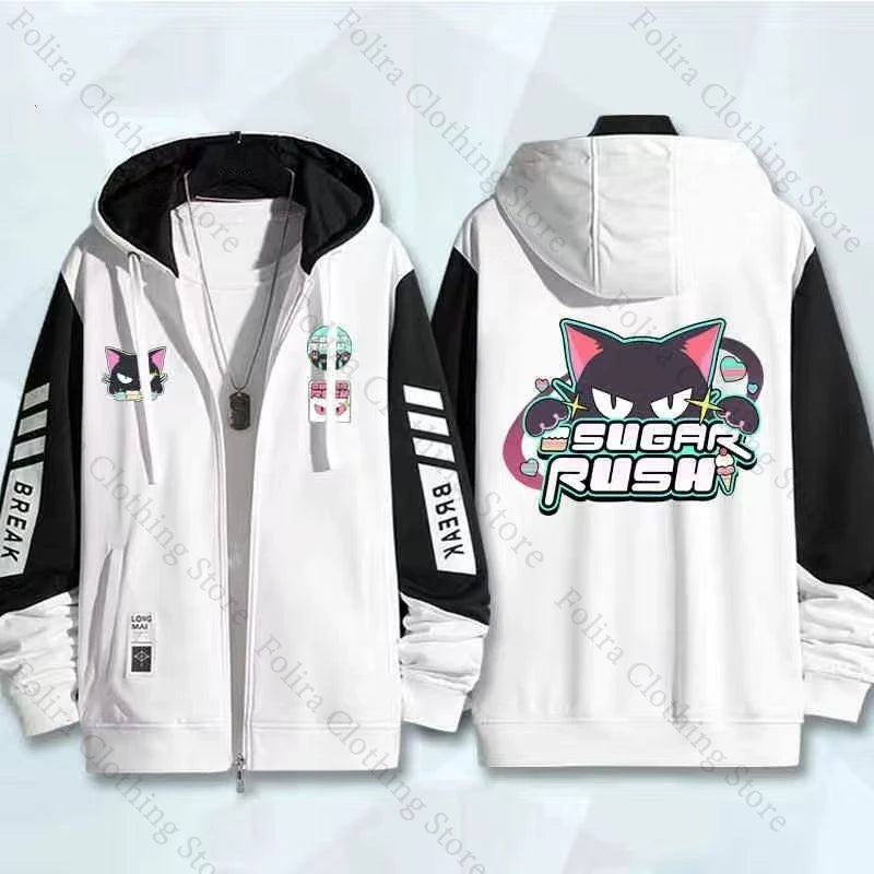 Anime Blue Archive Series Print Hoodie Zip Up Coat for Autumn Man Woman Clothing Hooded Shirt Sweatshirt Zip Hoodie Streetwear