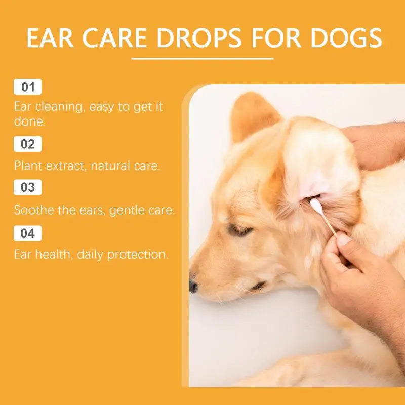 Pet Ear Cleaning Solution Removes Wax Dirt Quickly Relieves Itching Eliminates Odor Gentle Formula for All Pets