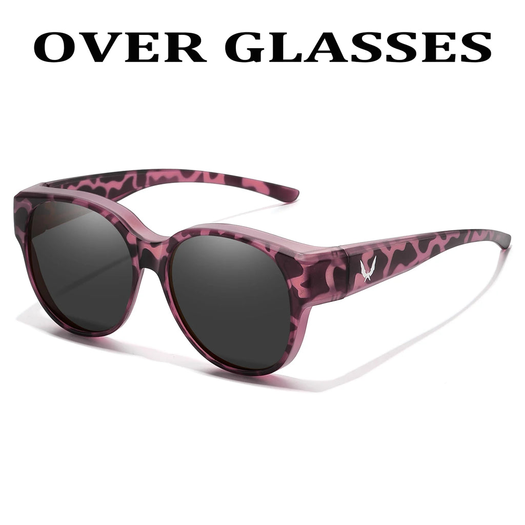 Men and Women's Fashion Round Over Sunglasses Daily Wear Cycling Shopping Fishing Running Glasses Unisex UV400 Eyewear
