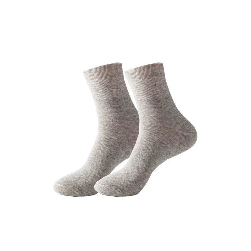 Plus Large Size Man Short Socks Business Cotton Solid Loose Elderly People Sweat-Absorbing Anti-Bacterial Breathable Warm Socks