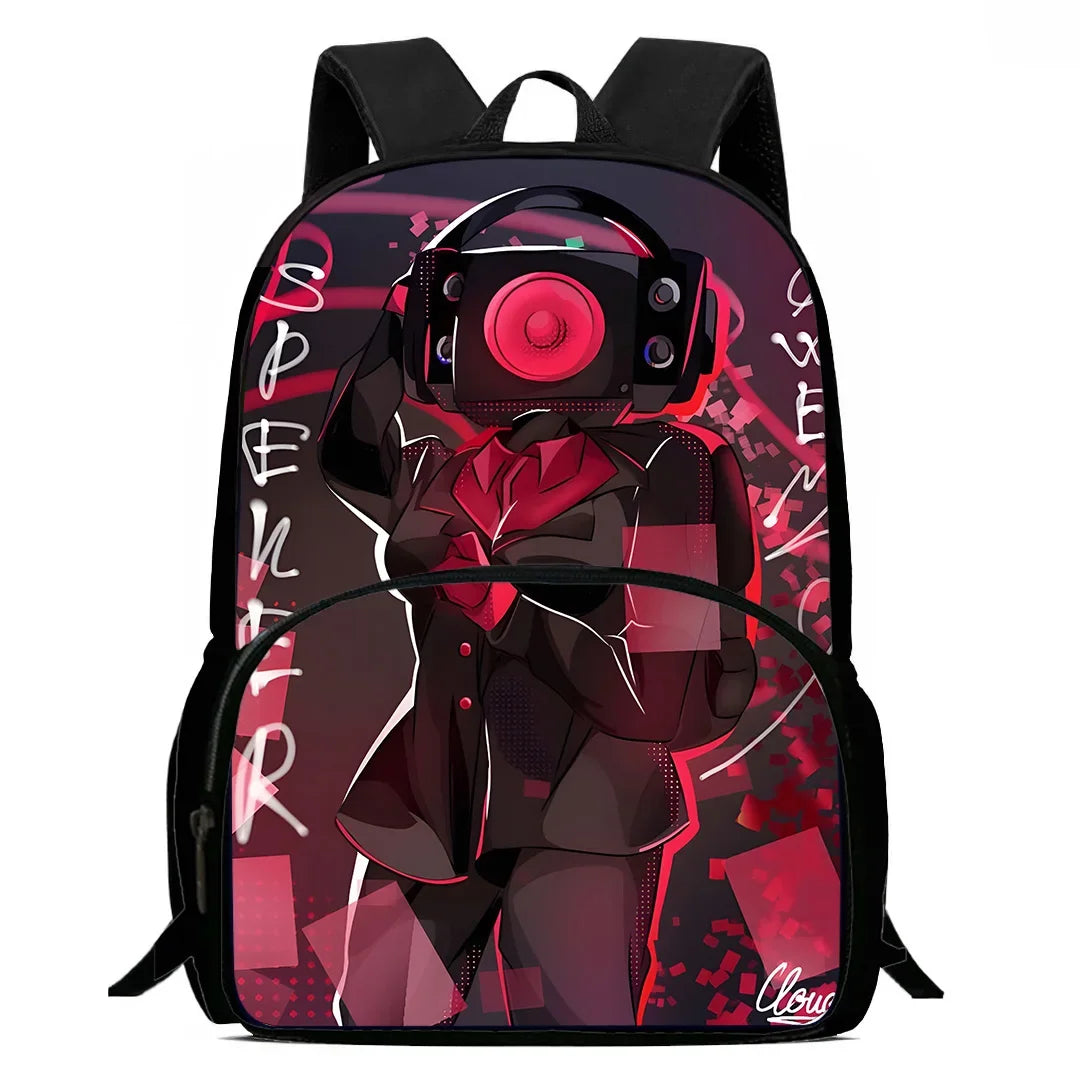 Kids Backpacks Boys and Girls Student Birthday Gift Child Skibidi Toilet School Bags Large Capacity Camping Durable Rucksack