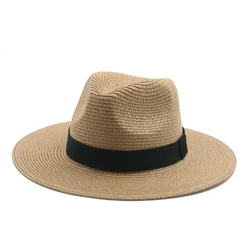 Hats for Women Bucket Sun Hats Ribbon Band Men Hat Straw Summer Panama Formal Outdoor Party Picnic Bucket Hat Sombreros De Mujer