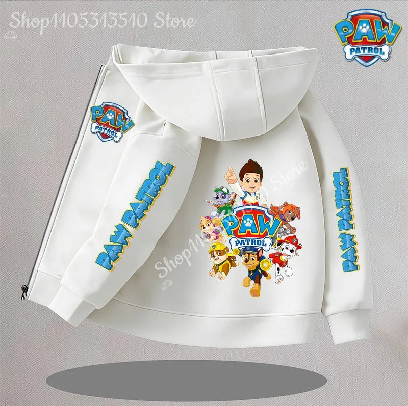Cartoon Paw Patrol Kids Coats New Children Outerwear Warm Fleece Jacket Boys Girls Jackets for Autumn Spring Children Clothing