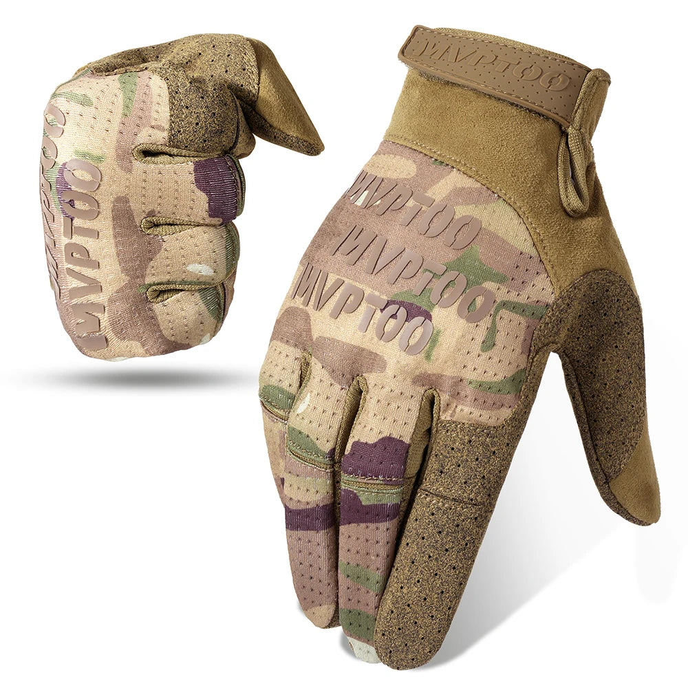Men Touch Screen Full Finger Gloves Lightweight Outdoor Sport Hiking Camping Hunting Combat Paintball Tactical Cycling Equipment