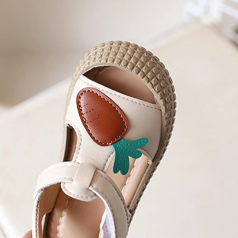Cute Kid Sandals 2025Summer New Rabbit Girl Shoe Cartoon Girl Sandals Fashion Princess Shoes Soft Sole Boy Sandals Kids Shoes