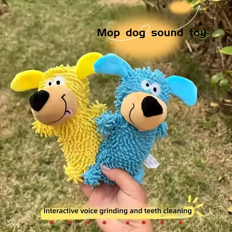 Environmentally Friendly Cartoon Pet Dog Toy, Interactive Chew Plush Toy, Squeaking and Soothing Pet Supplies