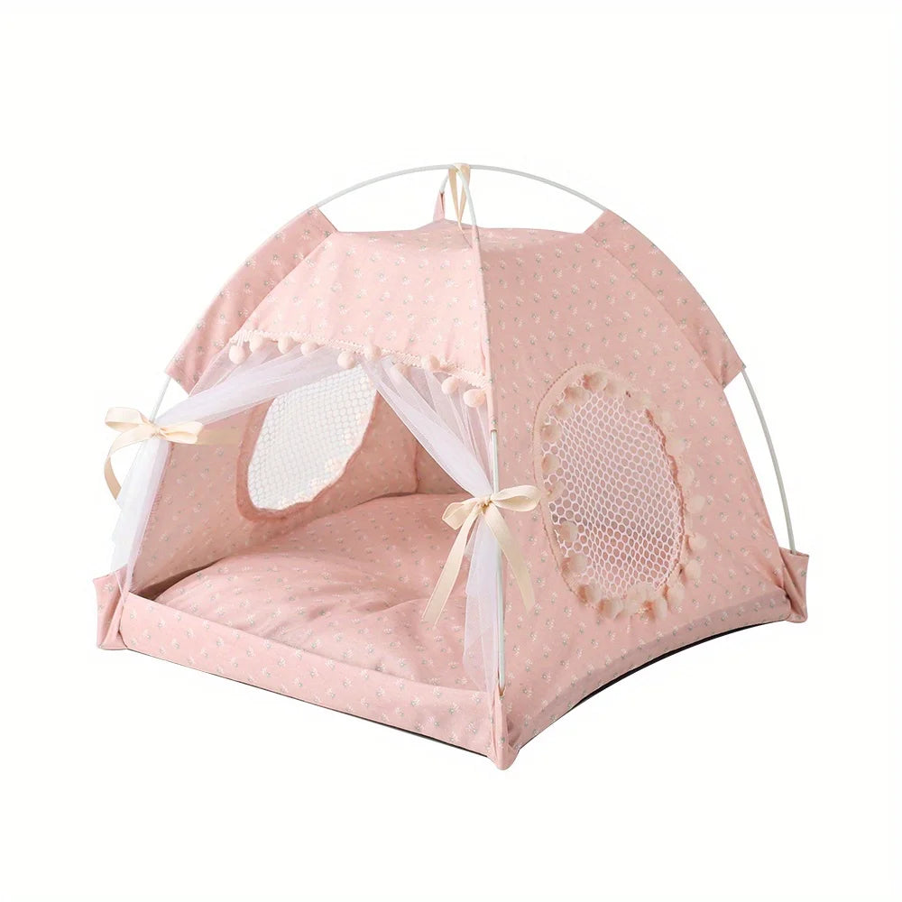 Pet Tent Bed Cats House Supplies Products Accessories Warm Cushions Furniture Sofa Basket Beds Winter Clamshell Kitten Tents Cat
