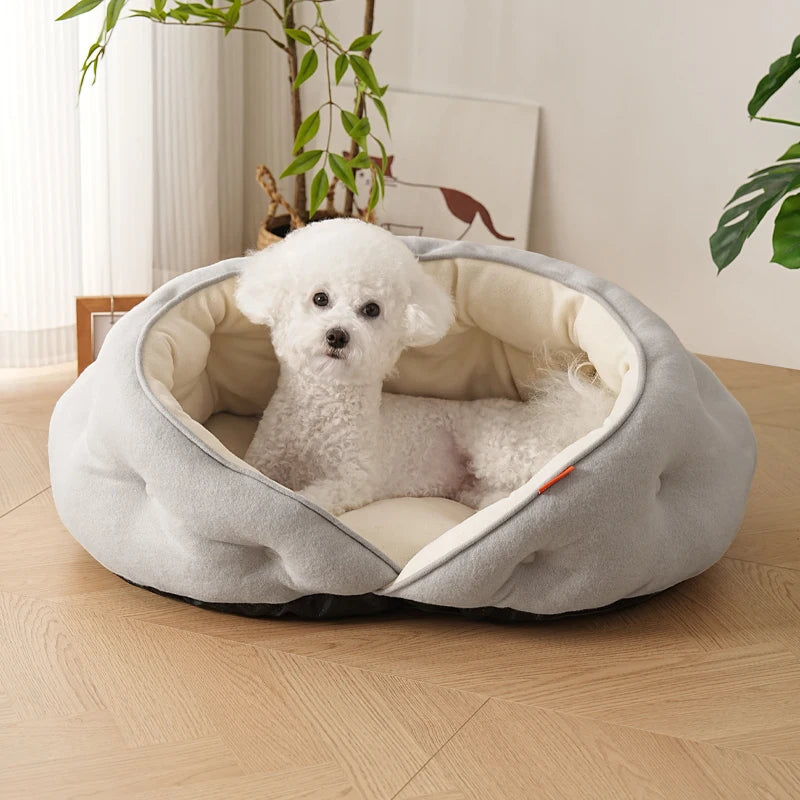 Dog Bed for Large Medium Small Dogs,Washable Sleeping Puppy Bed,Soft Calming Cat Beds for Cats,Pet Sofa Bed,Anti-Slip Bottom