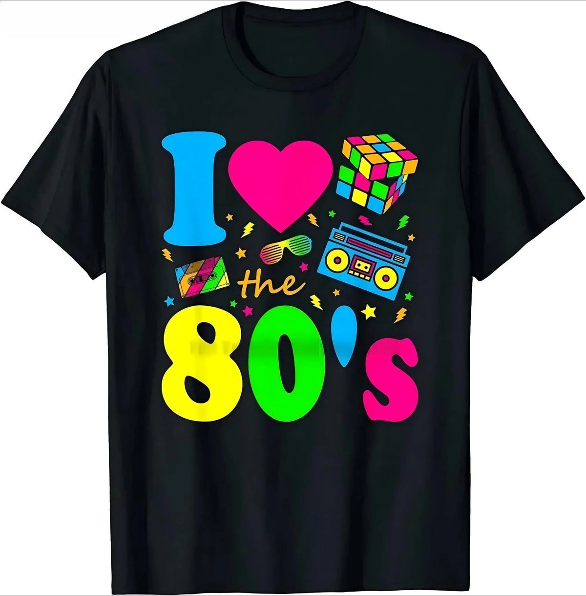 I Love The 80s T Shirts for Boys Party Funny Vintage Brithday T Shirt Best Gift Children Tops & Tees Pure Cotton Casual Tshirts