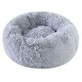 Soft Pet Cat Bed Pad Plush Warm Faux Fur Dog Calm Bed Donut Round Bed Comfortable Sleeping Washable for Small Medium Dog and Cat