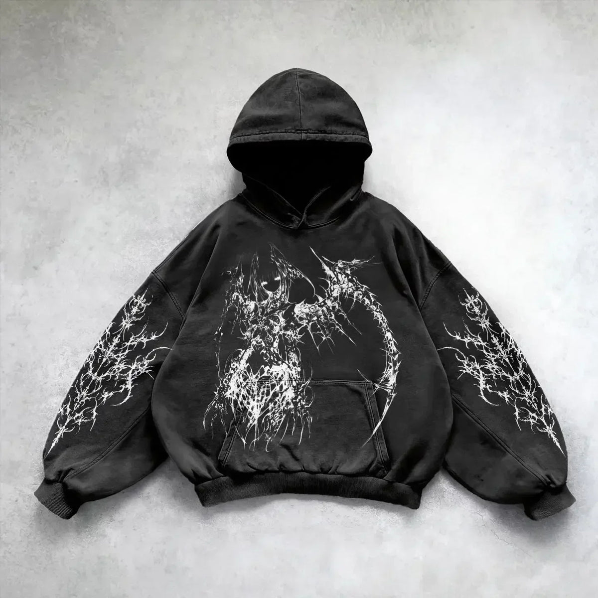 Red inferno dragon punk hoodies women oversized new tops vintage goth sweatshirt goth streetwear women gothic y2k clothes