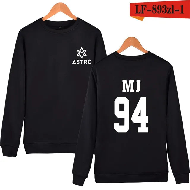 Kpop ASTRO STAR Group Printed Hoodies Moletom Harajuku Sweatshirt Casual Zipper Hoodie Streetwear Jacket Men/Women Clothing