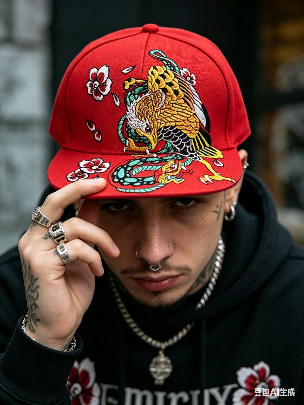 Men Baseball Cap Flat Hats  Embroidery Flat Top Hat Men Women Outdoor Leisure Hip Hop High Street Big Head Plus Size
