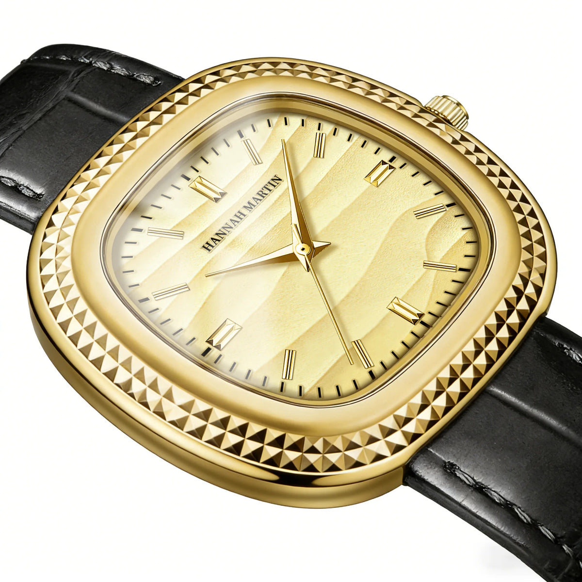 2026 New Gear Ring Watch Square Trendy Men High-End Watch Waterproof Leather Retro High Beauty Male Fashion Quartz Clock Watches