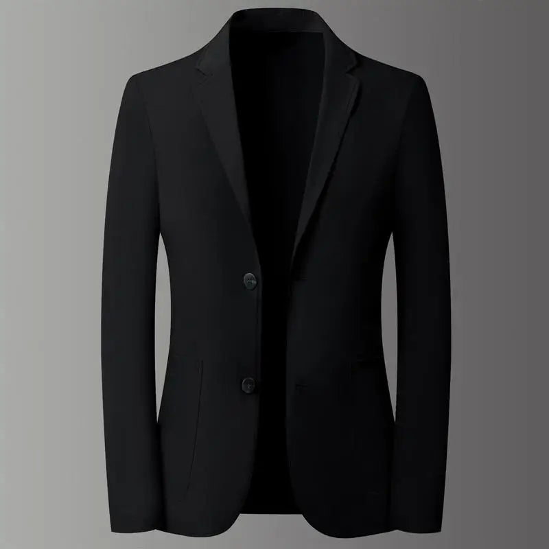 Men Lightweight Suit Sun Protection Clothing Spring Summer Thin Mens Blazer Ice Silk Jacket Smart New Casual Male Suit Coat