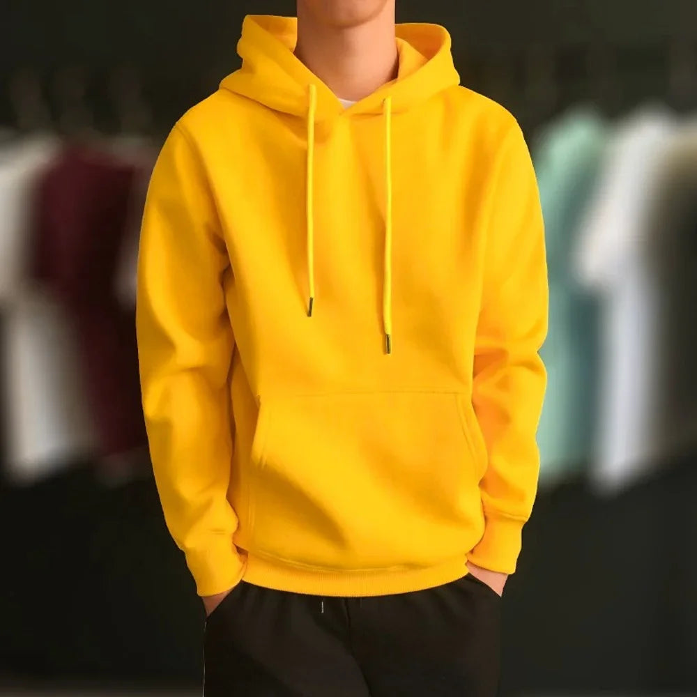 Hoodies New Men Harajuku Hooded Sweatshirts Casual All-match Pullover Streetwear Sweater Fashion Clothing Sweatshirt Hoodie