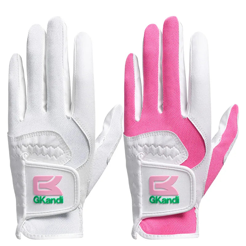 Golf Gloves Womens Ladies Left Hand for Right Handed Golfer 1 Pack, Microfiber Flexible Wet Hot Cool Rain Grip Weathersof