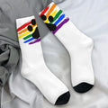 Men's Socks Pup Paw Dark Design Stockings Winter Gothic Warm Soft Socks Custom Climbing Non Slip Socks