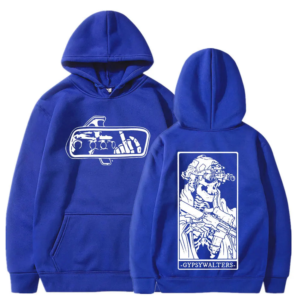 Forward Observations Group GYPSYWALTERS Hoodie Men's Vintage Skeleton Graphic Hooded Sweatshirts Oversized Hoodies Streetwear