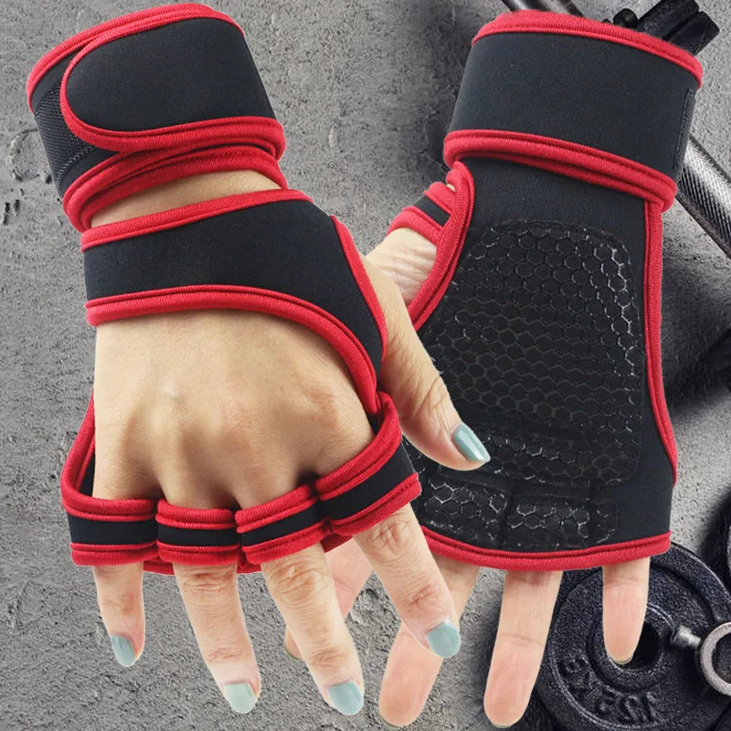 Training Sport Gloves for Men Women Workout Gloves Fitness Body Building Weightlifting Gym Hand Wrist Palm Protector Gloves