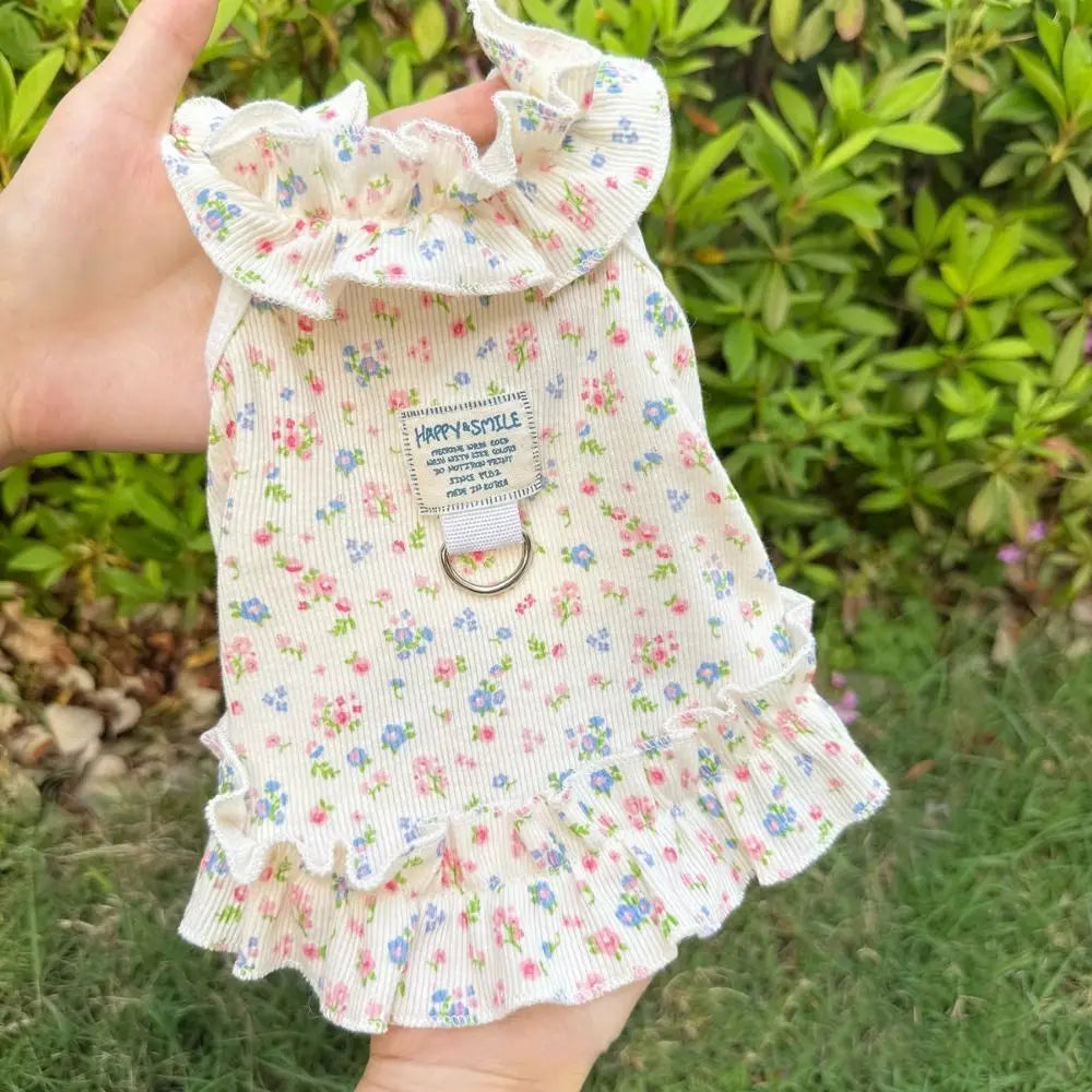 Pet Clothes Thin Dog Cool Dress Cute Soft Dog Cooler Clothes Breathable Skin-friendly Puppy Skirt Spring/Summer