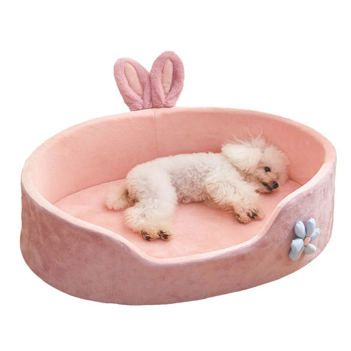 Soft Pet Bed Detachable Pet Bed Pink Pet Bed Detachable Washable Dog Sleeping Bed Soft Comfortable Warm Cat Bed for Four Seasons