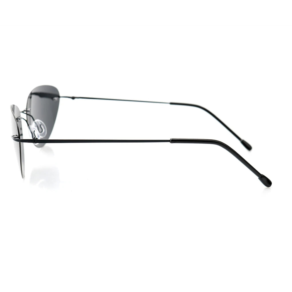 Cool Lightweight Matrix Style Sunglasses For Men Polarized Lens Frameless UV And Glare Protection