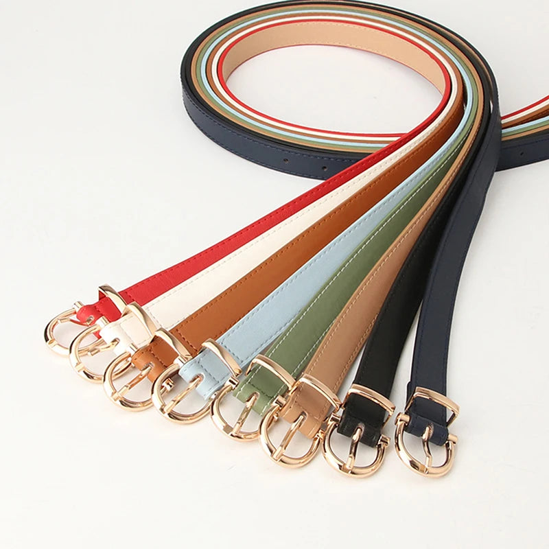 Leather Female Belt Strap Black Brown Green Women Belts Ladies Dress Belt Girls Pants Jean Waist Belt