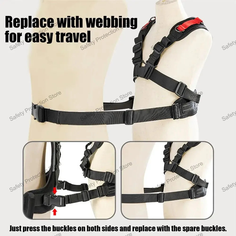 Kids Adjustable Safety Belt Child Motorcycle Cycling Safety Belt Reflective Front Back Duals-purpose Grab Handle Strap Harness