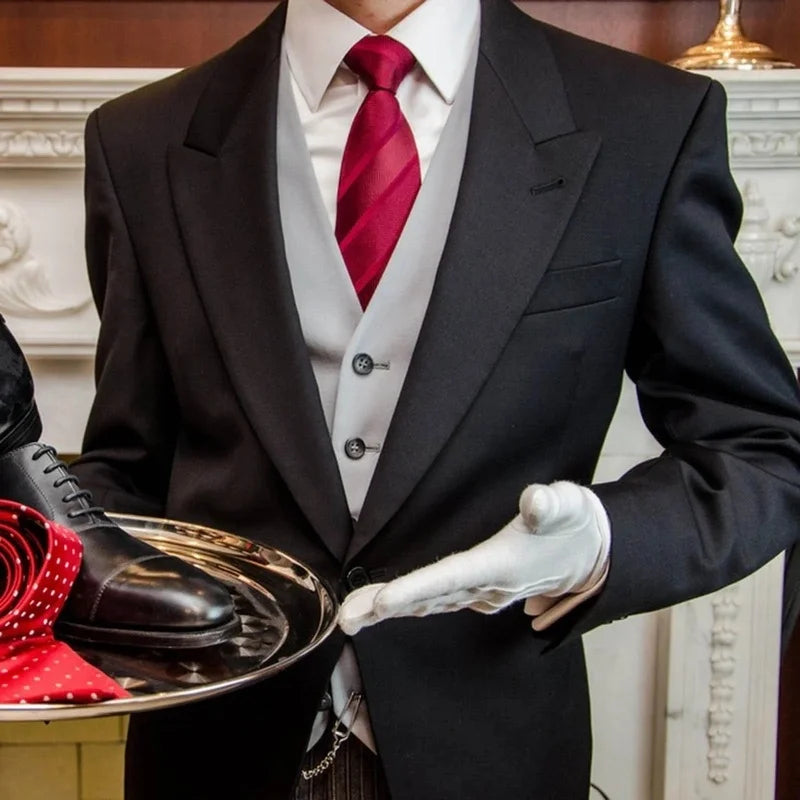 2/4Pairs White Cotton Gloves for Women Men Waiters Drivers Jewelry Workers Mitten Full Finger Anti Slip Hand Protector