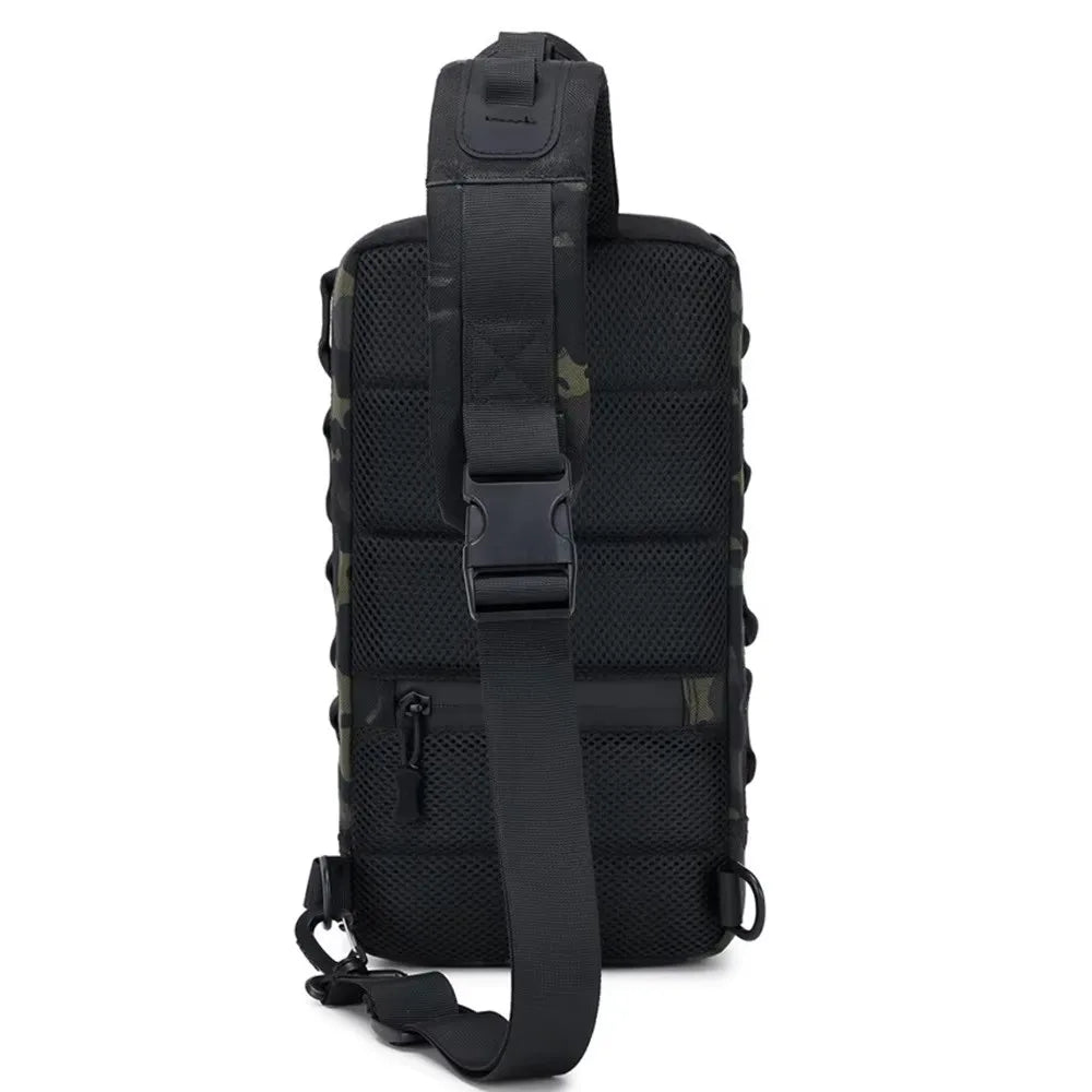 Men's Outdoor Chest Bag Tactical Sports Sling Shoulder Backpack Commuting Pack Hiking Climbing Cycling Fishing MOLLE Sling Bags