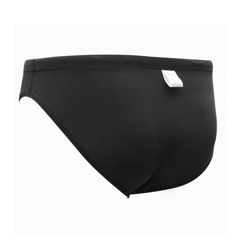 Professional Sharkskin Swim Competition Briefs Men Sport Trunks Waterproof Shorts Swimwear Quick Dry Swimsuit Breathable Briefs