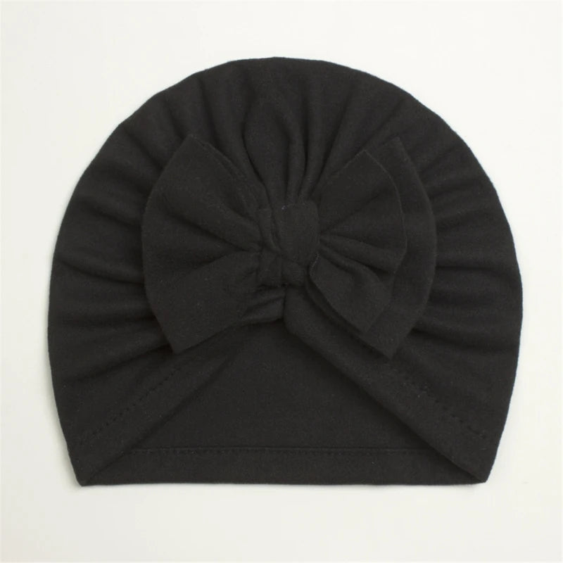 Baby Hat Girls Bows Turban Hats Infant Photography Props Cotton Kids Beanie Baby Cap Accessories Children Hats Newborns Bonnet