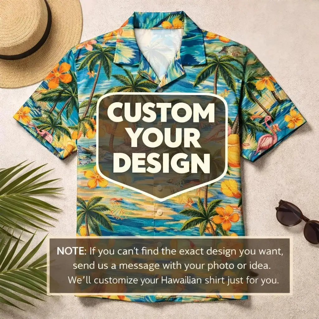 New Custom Face Hawaiian Shirt, Funny Summer Beach Shirt, Personalized Tropical Vacation Party, Gift for Men Dad Husband